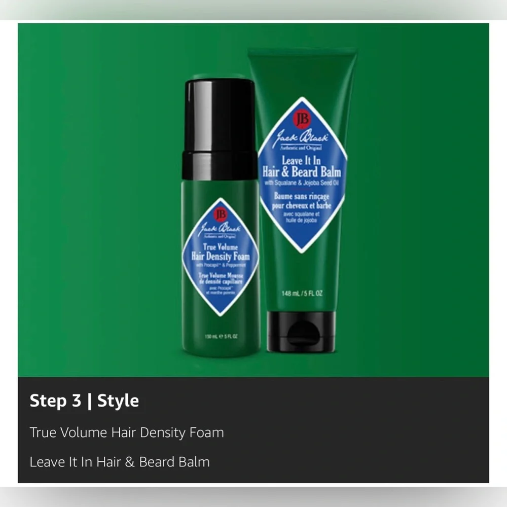 Jack Black True Volume Hair Density Foam 5 FL OZ